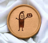 Ghost Holding Pumpkin SVG - Halloween Clipart SVG